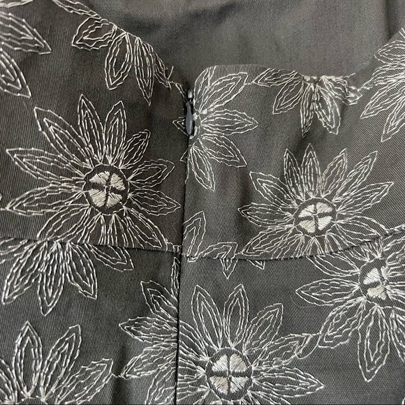 Anthropologie Ruth Dress Floral Strapless Gray Size 4 - Picture 11 of 14